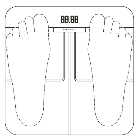 AMAXFIT A10803019300000 Smart Scale Wi-Fi Bluetooth 4