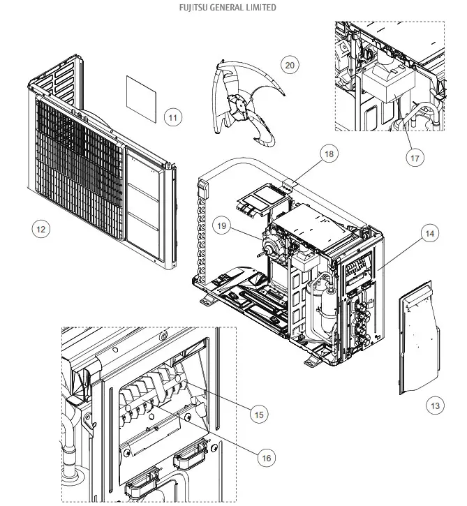 FUJITSU AOYG14KBTA2 Air Conditioner - OUTDOOR 2