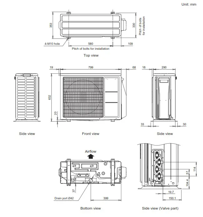 FUJITSU AOYG14KBTA2 Air Conditioner - Outdoor unit 1.