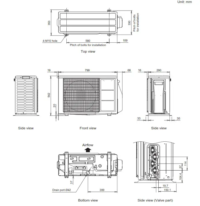 FUJITSU AOYG14KBTA2 Air Conditioner - Outdoor unit