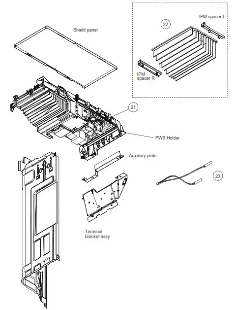 FUJITSU AOYG14KBTA2 Air Conditioner - Part name