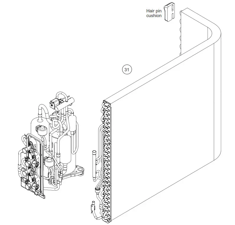 FUJITSU AOYG14KBTA2 Air Conditioner - Service part