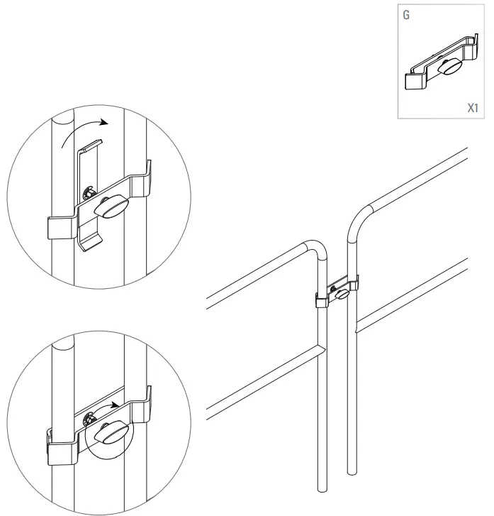 G4M 2MX1M Pro Stage Platform - Attaching Handrails 2