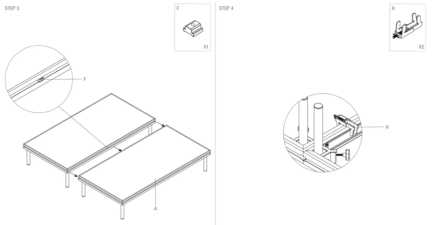 G4M 2MX1M Pro Stage Platform - Construction 1