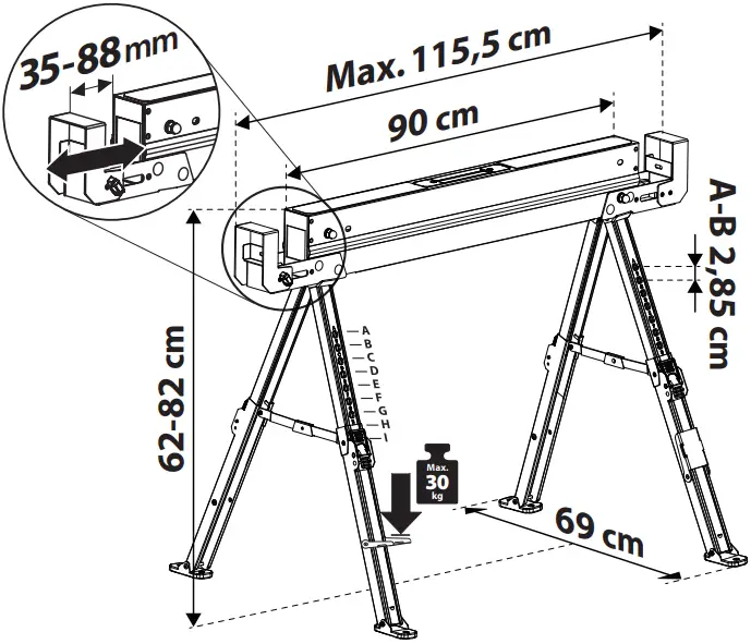 fortum 4759999 Horse Saw A1
