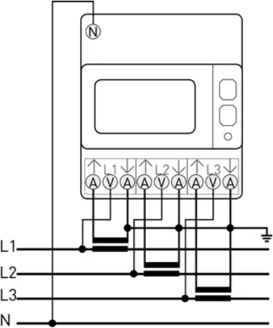 algodue UEC6C-A Three Phase Electricity Meter - I1