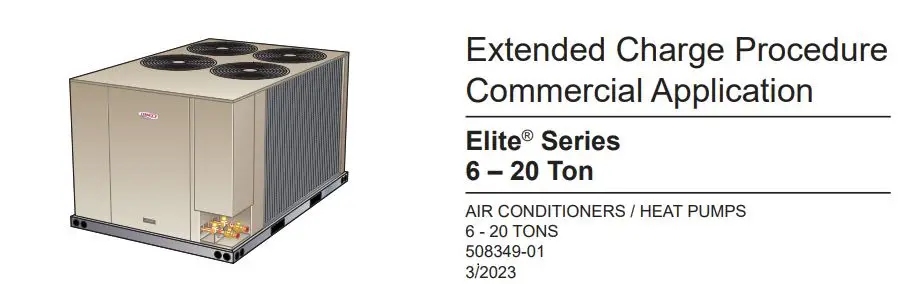 LENNOX EL072XCSS Heat Pump Air Conditioner Instruction Manual