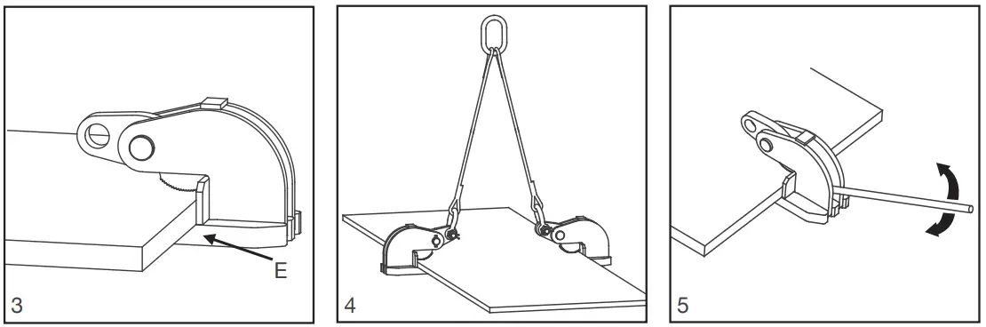 How to operate the clamp