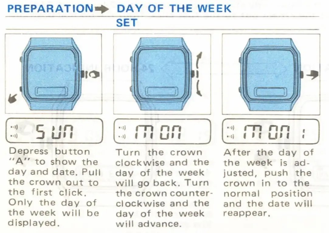SEIKO H449 Duo Display Quartz Alarm Monograph Watch 7