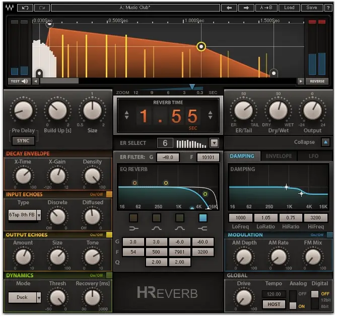 WAVES-H-REVERB-Algorithmic-Fir-Hybrid-Reverb-Plugin-PRO