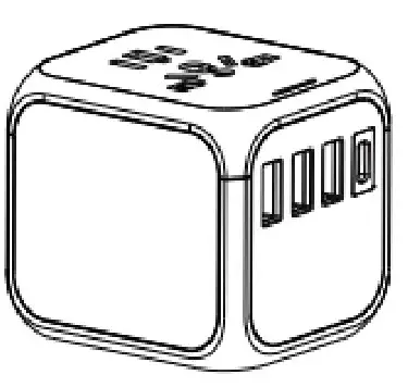 Adapters SL 309BT Multi Nation Travel Adapter with USB Charger
