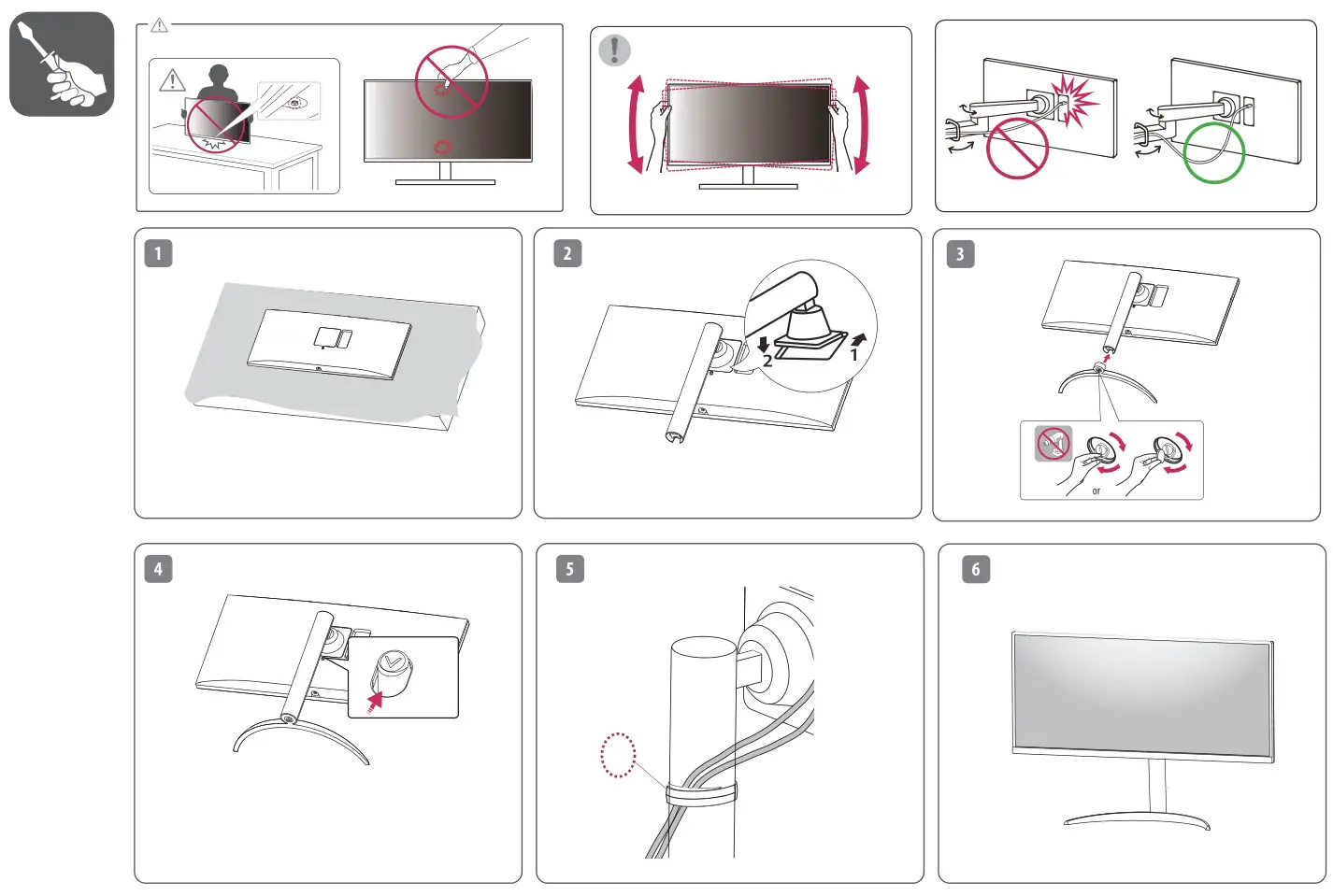 LG 27UP550N LED LCD Monitor - Installation
