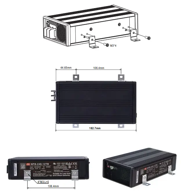 MEAN WELL NPB-240 Series 40W Compact Size and Wide Output Range Charger - Rang 18