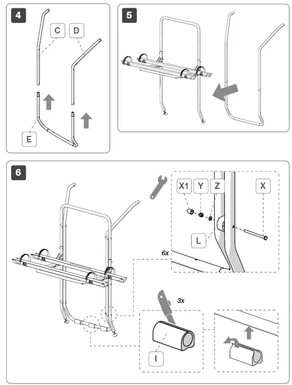 FIAMMA VW T5 02096-17 Carry Bike fig-6