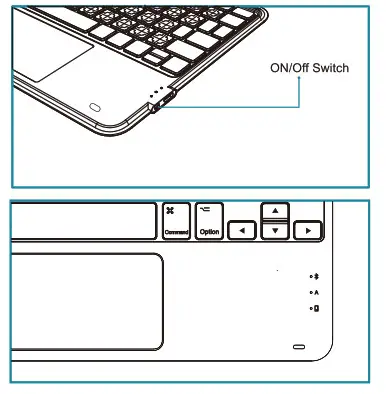 CHESONA B0C3HKVHK3 Touchpad iPad 10th Generation Case with Keyboard - fig 2
