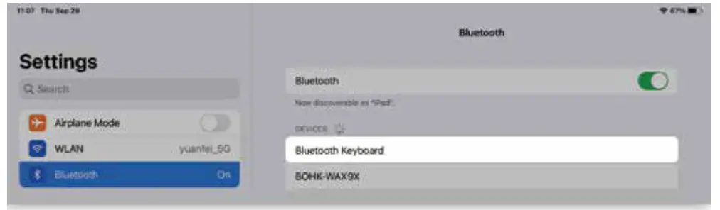 CHESONA B0C3HKVHK3 Touchpad iPad 10th Generation Case with Keyboard - fig 3