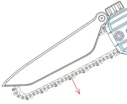 VOLPI ORIGINALE KVS5500 Cordless Electronic Chainsaw - Instructions for cutting 5