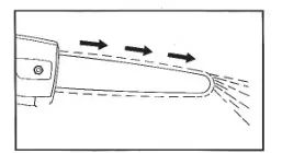 VOLPI ORIGINALE KVS5500 Cordless Electronic Chainsaw - Instructions for cutting 7