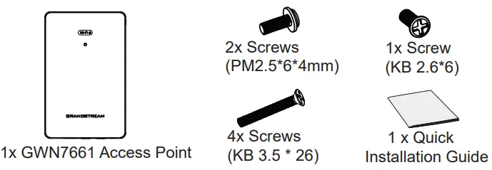 GRANDSTREAM-GWN7661-In-Wall-WiFi-6-Access-Point-fig 1