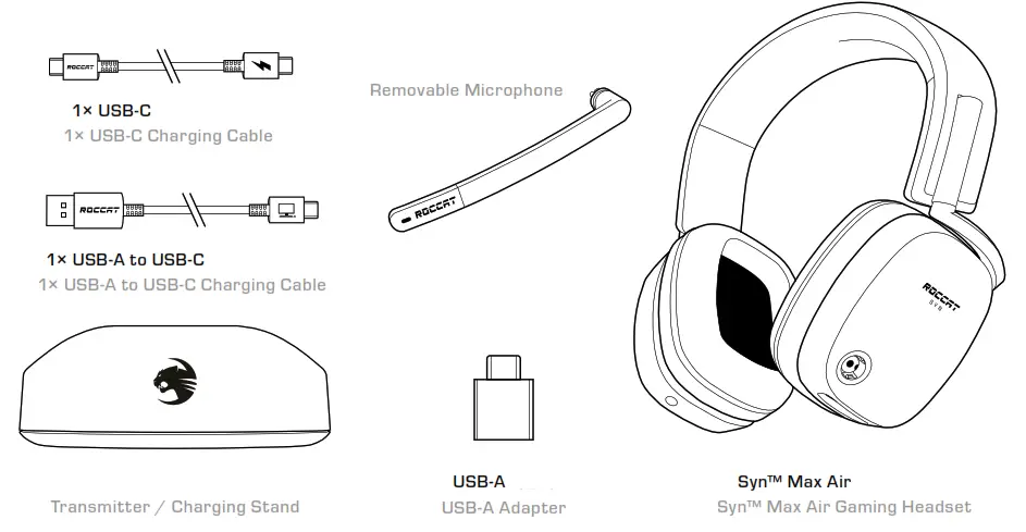 ROCCAT SynTM Max Air 16 Max Air Gaming Headset - fig