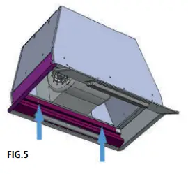 caple TBU851 Touch Control Built-Under Hood - Fig2