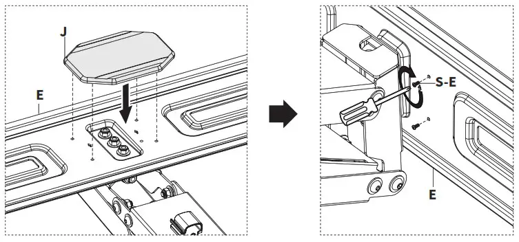 VIVO MOUNT M MM070R Mechanical Spring Recessed Fireplace TV Mount - ASSEMBLY STEPS 4
