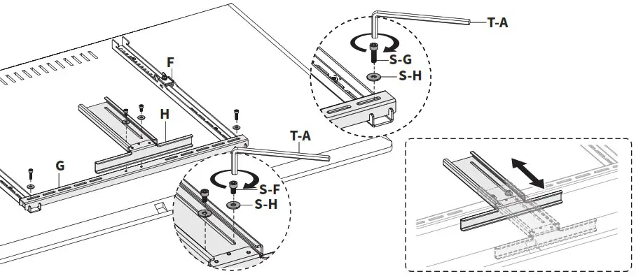 VIVO MOUNT M MM070R Mechanical Spring Recessed Fireplace TV Mount - ASSEMBLY STEPS 9