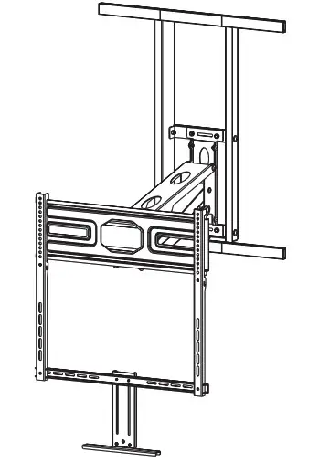 VIVO MOUNT M MM070R Mechanical Spring Recessed Fireplace TV Mount - Cover