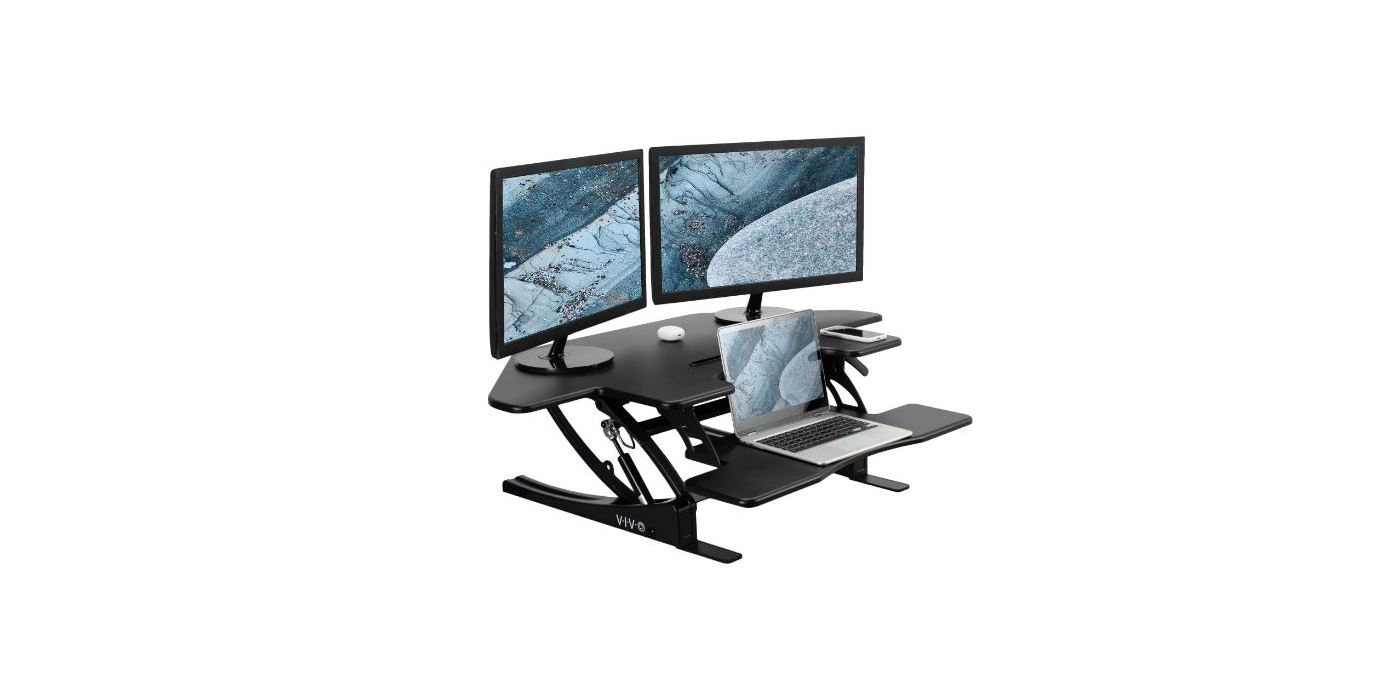 V I V O Desk-v037mc Black Corner Desk Riser Instruction Manual V I V O Desk-v037mc Black Corner Desk Riser Instruction Manual