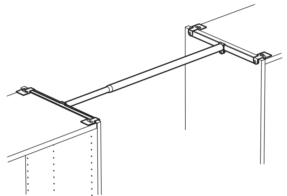 IKEA PLATSA Series Wardrobe with 8 Doors 3 Drawers - Placed inside frame 1