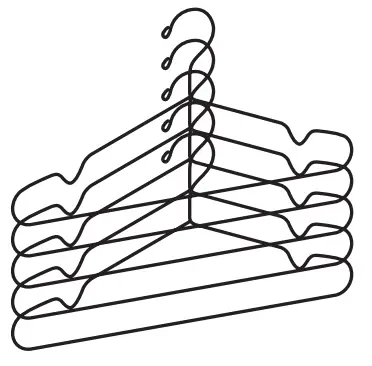 IKEA PLATSA Series Wardrobe with 8 Doors 3 Drawers - coat hanger 1