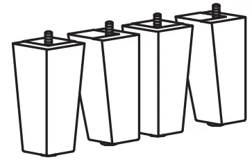 IKEA PLATSA Series Wardrobe with 8 Doors 3 Drawers - leg 1