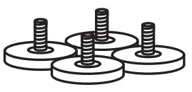 IKEA PLATSA Series Wardrobe with 8 Doors 3 Drawers - leg 2