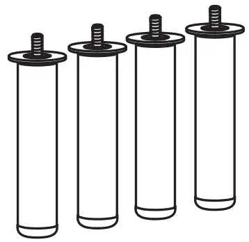 IKEA PLATSA Series Wardrobe with 8 Doors 3 Drawers - leg