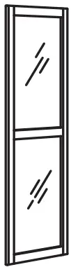 IKEA PLATSA Series Wardrobe with 8 Doors 3 Drawers - mirror doo 1