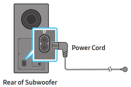 SAMSUNG HW Q990C Soundbar Wireless Dolby Atmos- Power Cord
