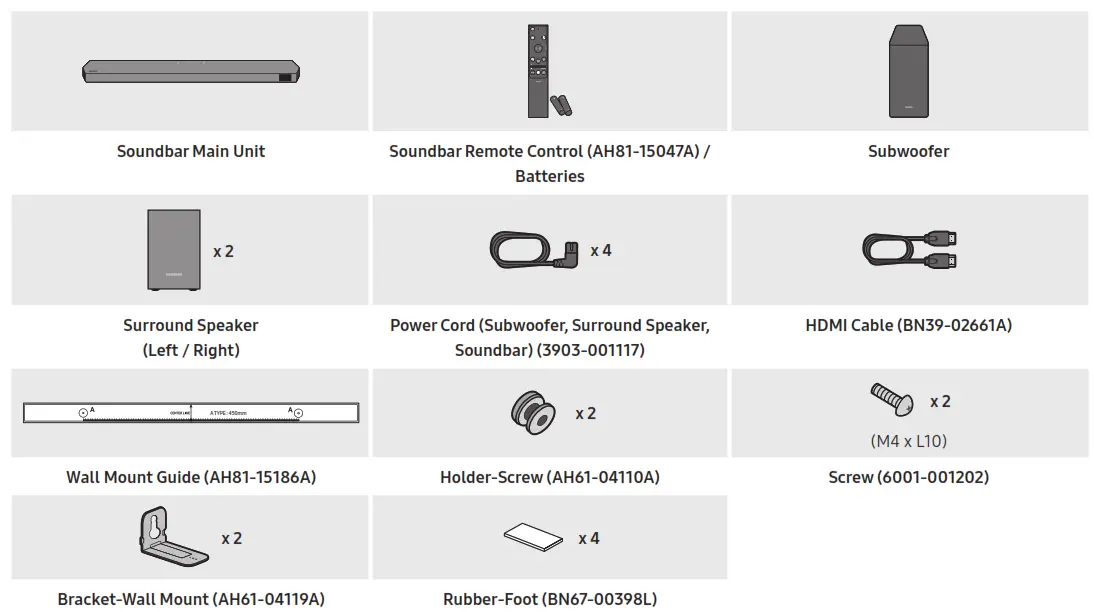 SAMSUNG HW Q990C Soundbar Wireless Dolby Atmos