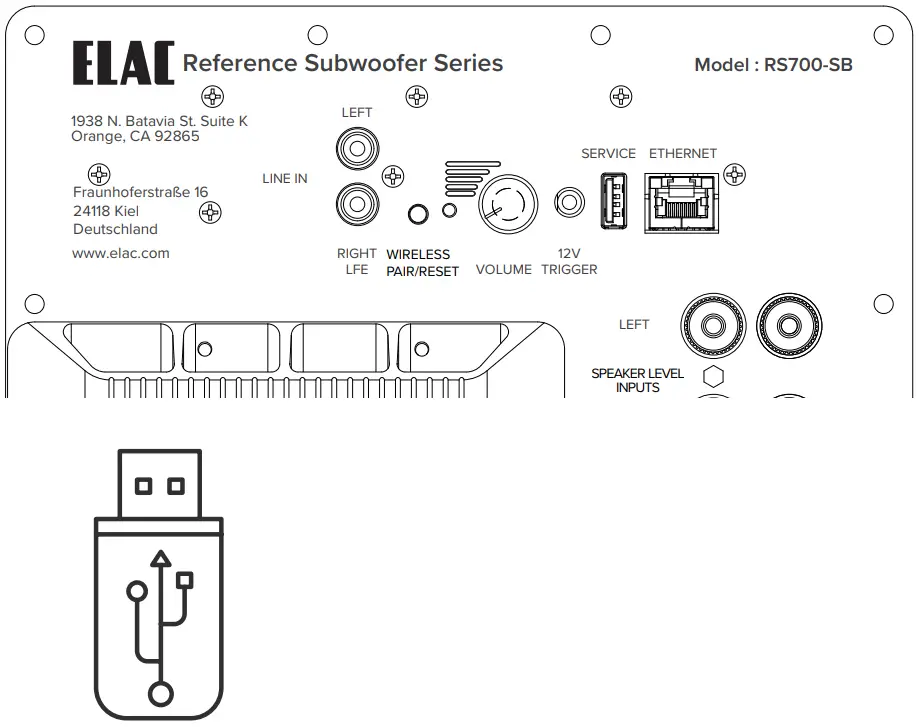 ELAC RS700 Reference Series Subwoofer - Firmware Update