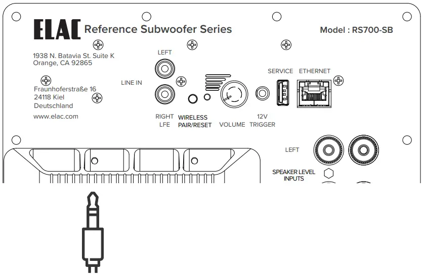 ELAC RS700 Reference Series Subwoofer - Trigger