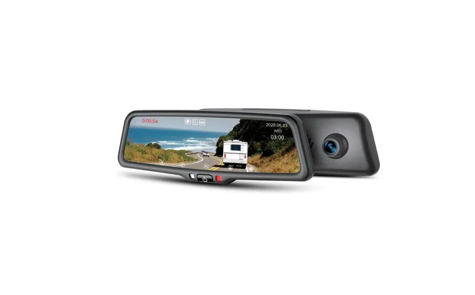 Germid Yvl-096a-m39s 9.66 Inch 1080p Streaming Media Mirror Monitor With Built In Dash Cam User Manual