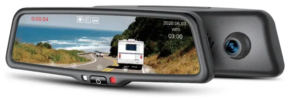 GERMiD-YVL-096A-M39S-9.66-Inch-1080P-Streaming-Media-Mirror-Monitor-with Built-In-Dash-Cam
