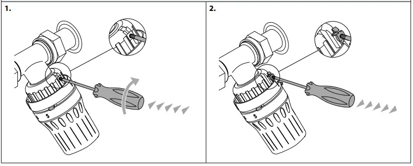 Danfoss React RA Click Thermostatic Sensors - Installation 6
