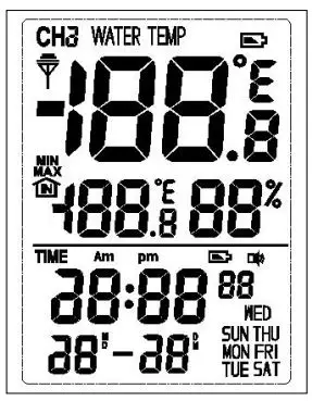 Metoluar WT0124 Professional Wireless Pool Thermometer - Full Display