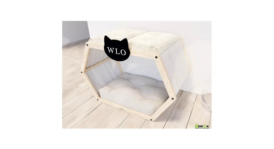 Wlo Wood Hexxon Solid Bed Cat House Instruction Manual
