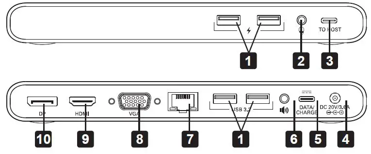 TRIPP-LITE-U442-DOCK4-S-USB-3-2-Gen-1-USB-C-Docking-Station-fig 2