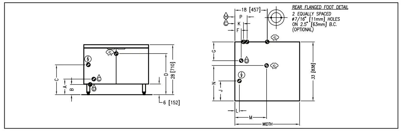 CROWN CE-324 Electric Steam Generator in Cabinet Base - Connections