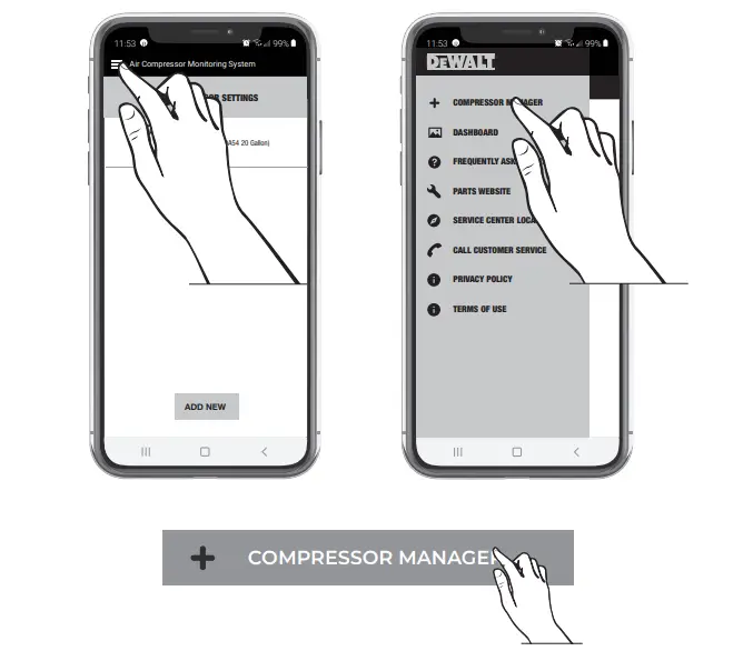 DEWALT DXCMV5048055A Electric Air Compressor - Compressor 4