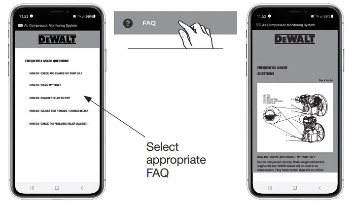 DEWALT DXCMV5048055A Electric Air Compressor - FAQ