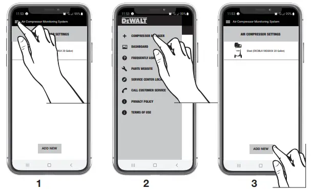 DEWALT DXCMV5048055A Electric Air Compressor - screen 2