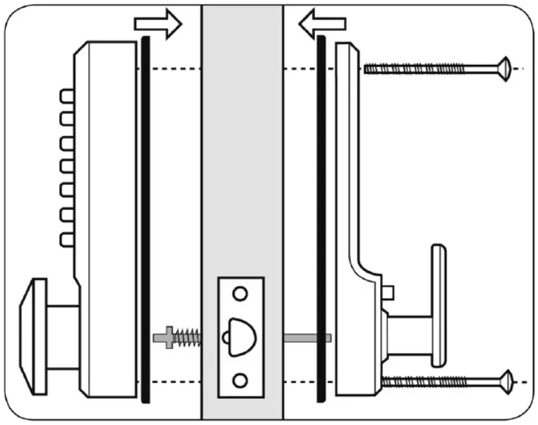 D D Technologies CL155 Mortice Latch Set - LOCK